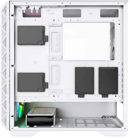 „Montech AIR 903 MAX Midi-Tower“, grūdintas stiklas – baltos spalvos