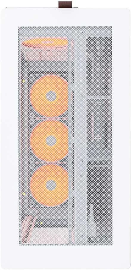 Montech HS01 PRO PC-kompiuterio korpusas, Midi-Tower, ATX, aRGB, Tempered Glass – baltos spalvos
