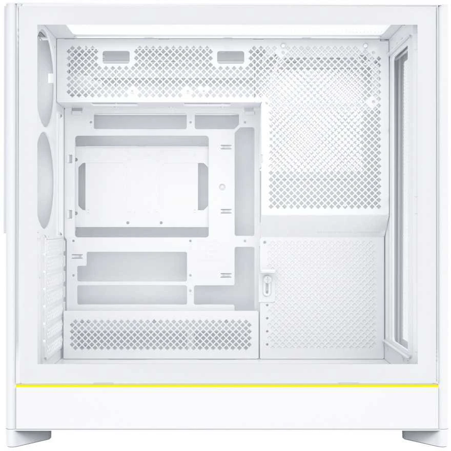 Montech HS01 PC-kompiuterio korpusas, Midi-Tower, ATX, aRGB, Tempered Glass – baltos spalvos
