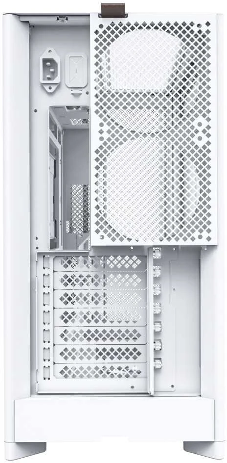 Montech HS01 PC-kompiuterio korpusas, Midi-Tower, ATX, aRGB, Tempered Glass – baltos spalvos