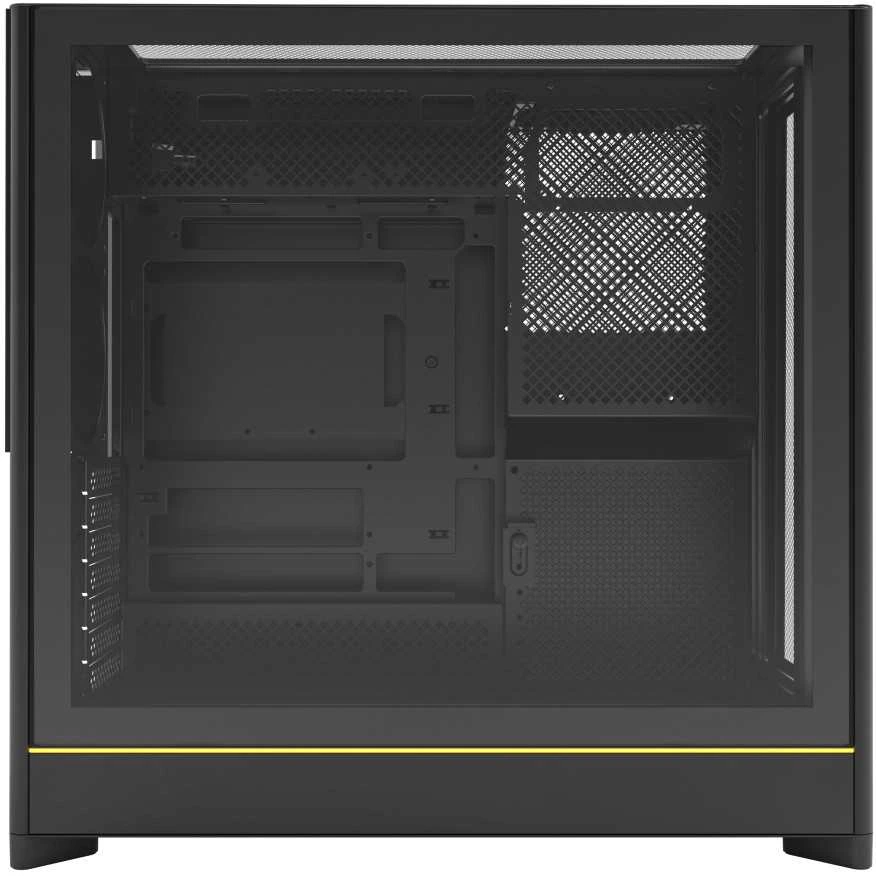 Montech HS01 PC-kompiuterio korpusas, Midi-Tower, ATX, aRGB, Tempered Glass – juodos spalvos