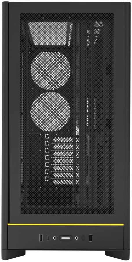 Montech HS01 PC-kompiuterio korpusas, Midi-Tower, ATX, aRGB, Tempered Glass – juodos spalvos