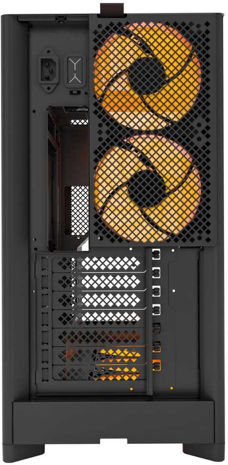 Montech HS02 PRO PC-kompiuterio korpusas, Midi-Tower, ATX, Tempered Glass, ARGB – juodos spalvos