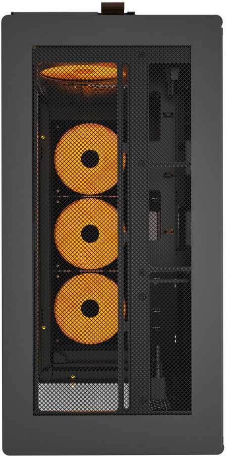 Montech HS02 PRO PC-kompiuterio korpusas, Midi-Tower, ATX, Tempered Glass, ARGB – juodos spalvos