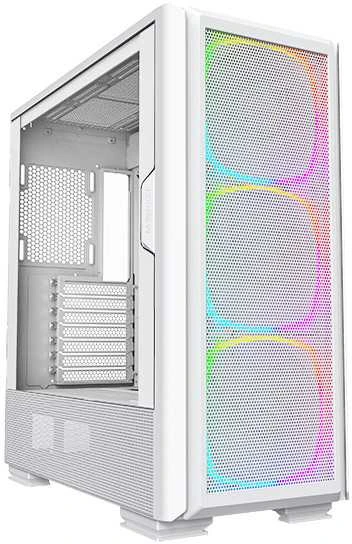 Montech SKY TWO GX Midi-Tower, grūdintas stiklas – baltos spalvos