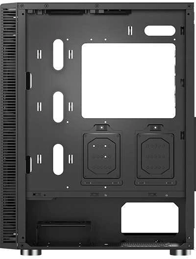 „Montech X3 Mesh“ vidutinio dydžio bokštas, RGB, grūdintas stiklas – Juodas