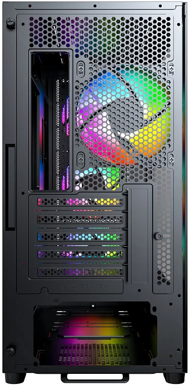„Montech X5M“ kompiuterio korpusas, vidutinio dydžio bokštas, „Micro-ATX“, ARGB, grūdintas stiklas – Juodas
