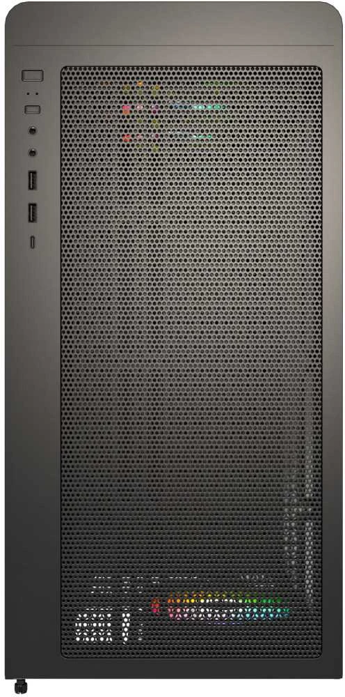 Montech XR Wood PC-kompiuterio korpusas, Midi-Tower, ATX, ARGB, Tempered Glass – juodos spalvos