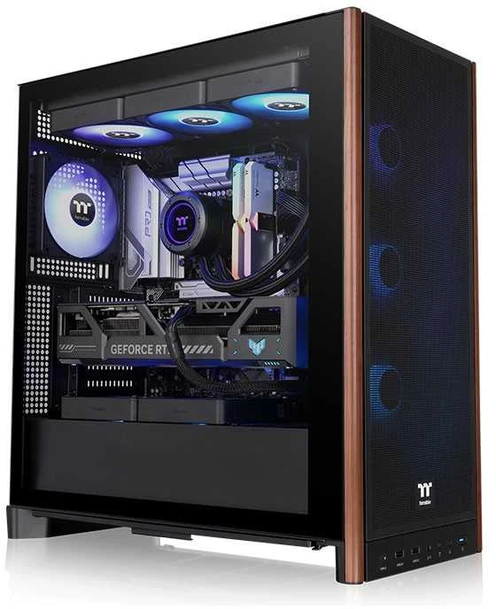 „Thermaltake S370 WS“ kompiuterio korpusas, „Midi-Tower“, E-ATX, grūdintas stiklas - juodas