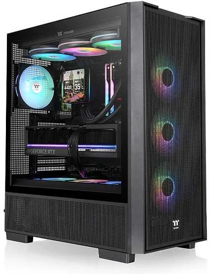 Midi Thermaltake S380 TG ARGB Juodas