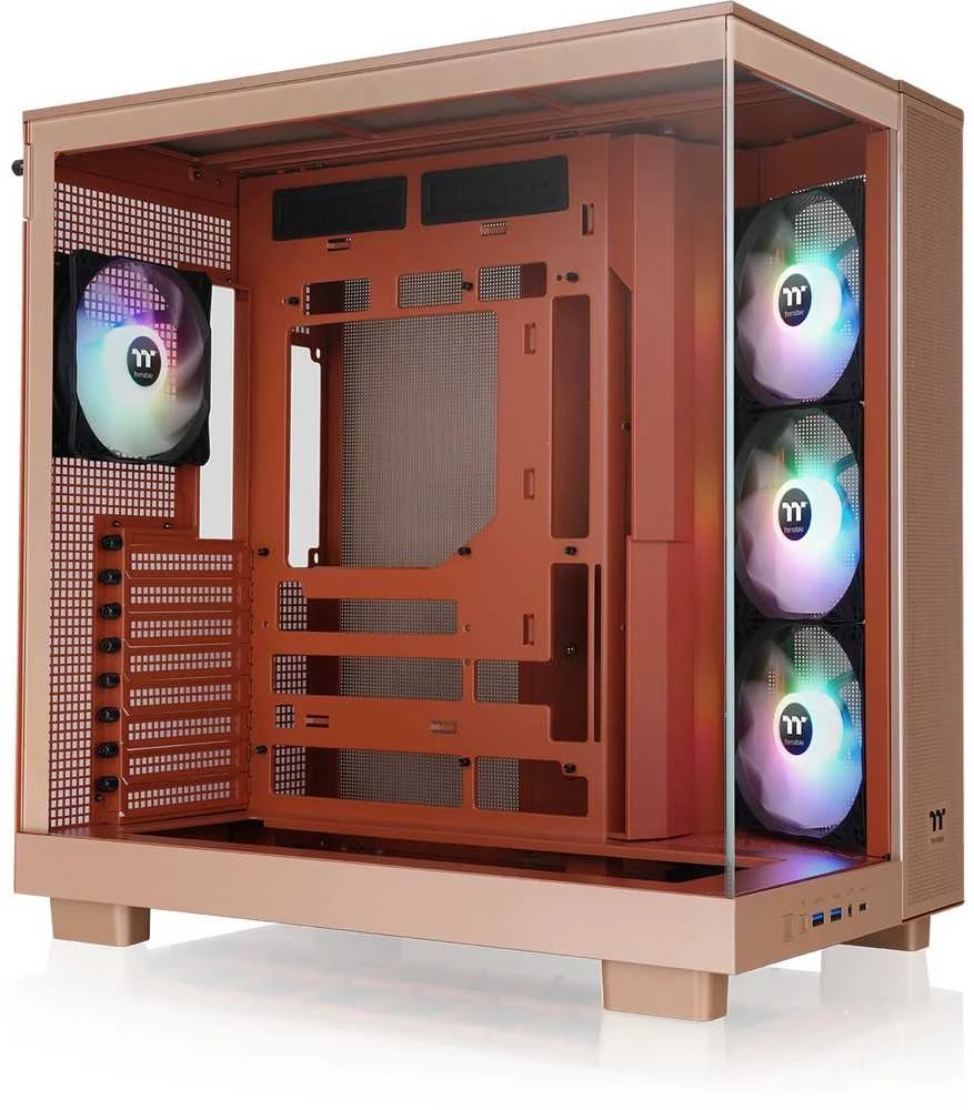 „Thermaltake View 380 XL TG ARGB“ žvyro ir smėlio spalvos