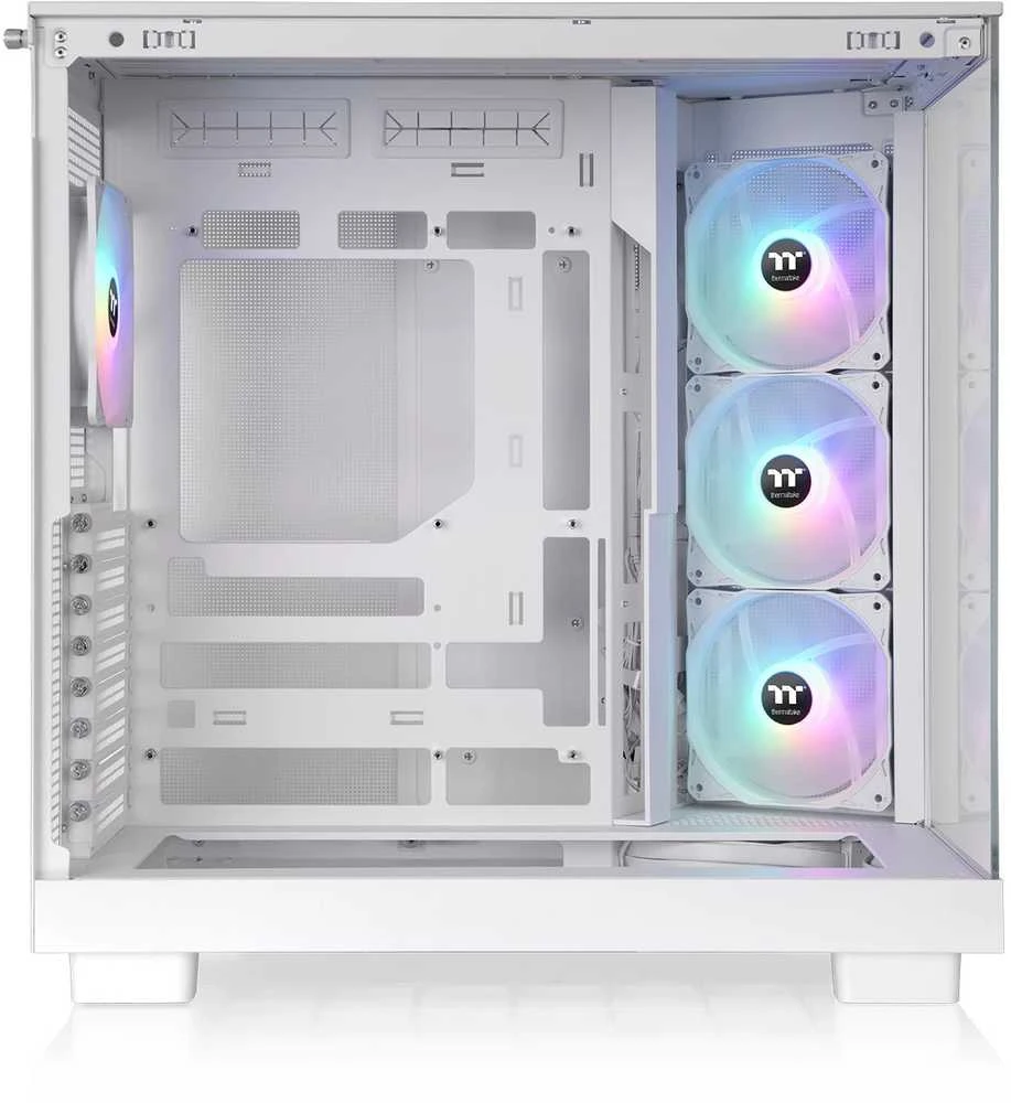 „Thermaltake View 380 XL TG ARGB“, bokšto tipo korpusas – baltas, grūdintas stiklas x 2