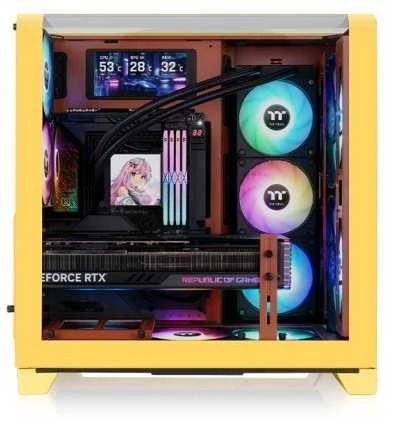 MIDI Thermaltake View 390 Air Butter Caramel ausinės