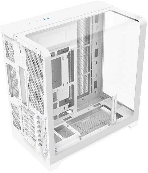 Thermaltake View 390 TG, Tower-case - baltas, Tempered Glass x 2