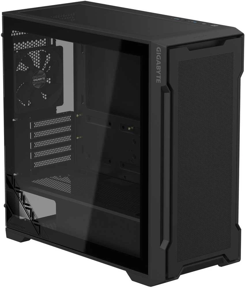 GIGABYTE C102 stiklas, bokšto tipo korpusas - juodas, grūdintas stiklas