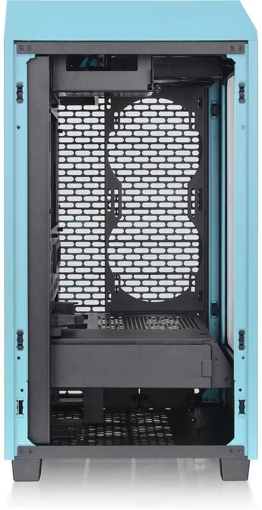 Mini Thermaltake The Tower 200 TG turkio spalvos