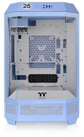 THERMALTAKE The Tower 300 Micro-Tower Micro-ATX korpuso peržiūros langas mėlynas