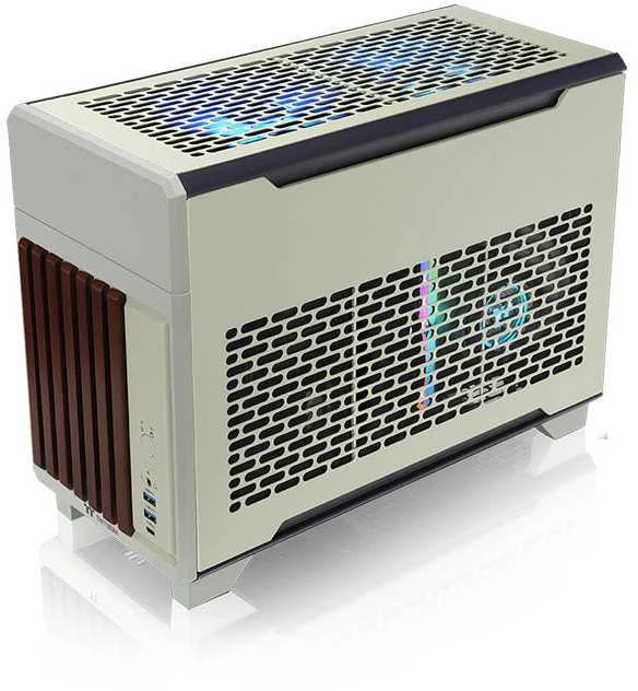 Thermaltake TR100 WS , Tower-case - lightgreen, Wood &amp; Steel