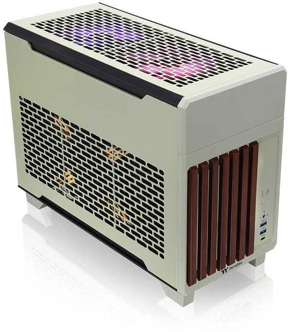 Thermaltake TR100 WS , Tower-case - lightgreen, Wood &amp; Steel