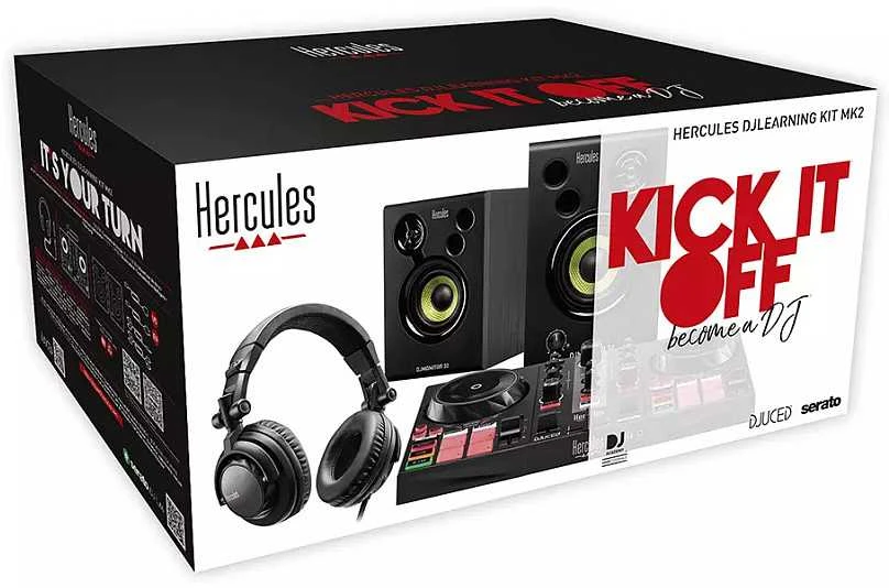 Hercules | DJ mokymosi rinkinys MK2 | Garsiakalbiai | USB jungtis