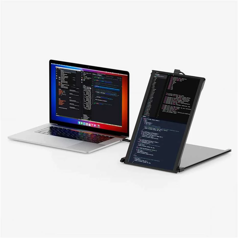 Monitorius Mobile Pixels Duex Max DS 14.1 (Juodas) FHD, 1080P IPS, Ultra Slim Nešiojamas kompiuteris