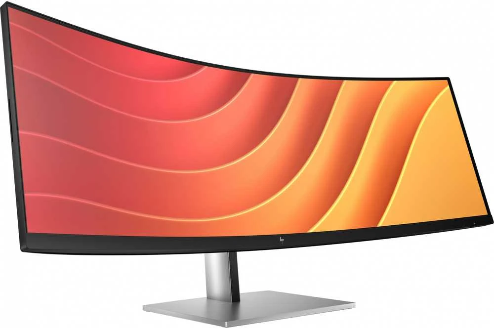 Hewlett Packard (HP) HP E45c G5 5K lenktas įkrovimo monitorius – 44,5" 5120x1440 5K DQHD 400 nitų 165 Hz AG, lenktas, VA, 2x USB-C(65W)/HDMI/DisplayPort, 4x USB-A, 45 garsiakalbiai LAN, reguliuojamas aukštis / pakreiptas / pasukamas, 3 metai