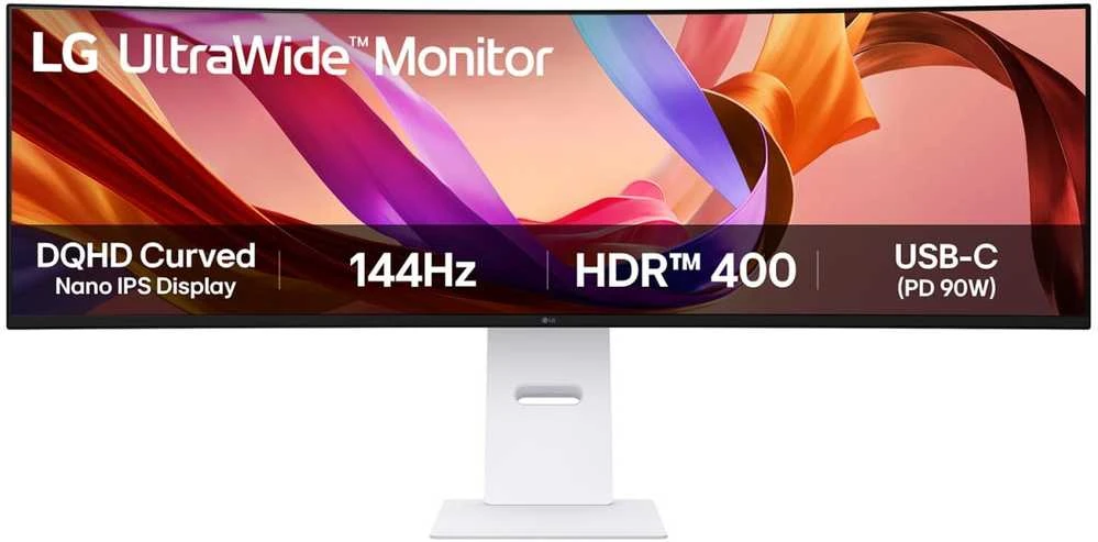 Monitorius LG | 49U950A-W | 49 " | IPS | QHD | 32:9 | 144 Hz | 5 ms | 5120 x 1440 pikselių | 400 cd/m² | HDMI jungtys quantity 2