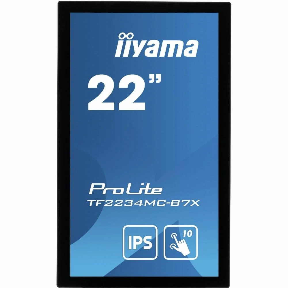 Monitorius IIYAMA 21,5 colio IPS 1920x1080 10 taškų jutiklinė apsauga nuo pirštų atspaudų 1000:1 305cd/m2 8ms HDMI DP VGA USB jutiklinė sąsaja
