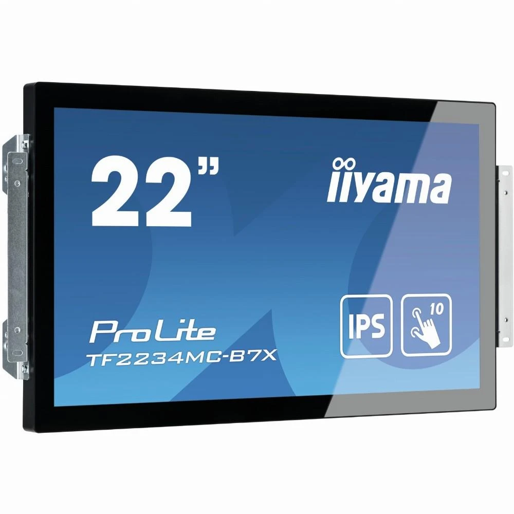 Monitorius IIYAMA 21,5 colio IPS 1920x1080 10 taškų jutiklinė apsauga nuo pirštų atspaudų 1000:1 305cd/m2 8ms HDMI DP VGA USB jutiklinė sąsaja