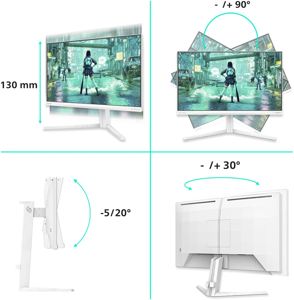 Monitorius - Philips 24M2N3201P/00 260 Hz žaidimų baltas
