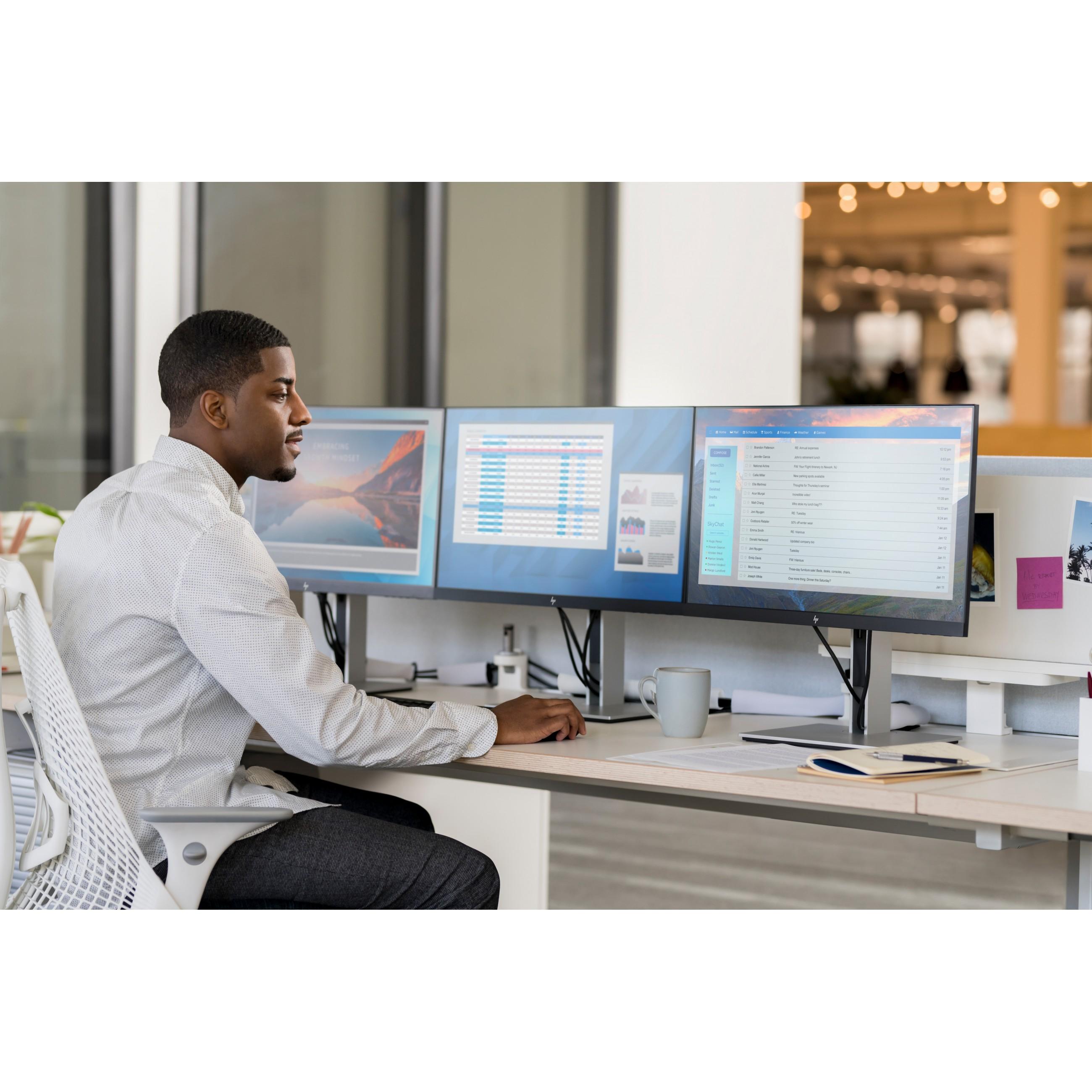 Monitorius HP EliteDisplay E24 G4 FHD, 24", 1920 x 1080, IPS, 60 Hz, 5 ms, 250 cd/m²