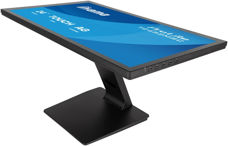 „iiyama ProLite T2452MSC-B2AG“ kompiuterio monitorius, 61 cm (24 colių), 1920 x 1080 pikselių, „Full HD“ LED, lietimui jautrus ekranas, juodas