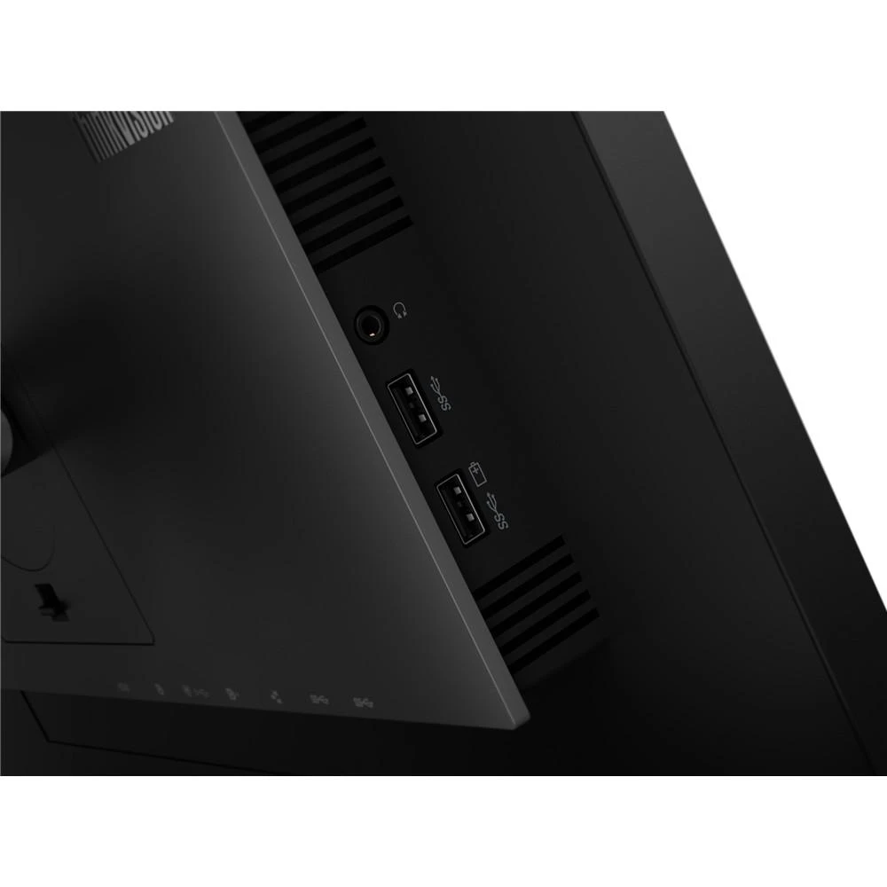 Monitorius Lenovo ThinkVision P24h-2L 24 ", IPS, QHD, 16:9, 4 ms, 300 cd/m², Integruotas garsiakalbis (-ai), Juodas, HAS, Daisy Chain, HDMI jungtys kiekis 1 x HDMI 1.4, DisplayPorts kiekis 2 x DP 1.2, 2560 x 1440, 1 x USB Type-C Gen1; 4 x USB 3.1 Gen1, 60 Hz