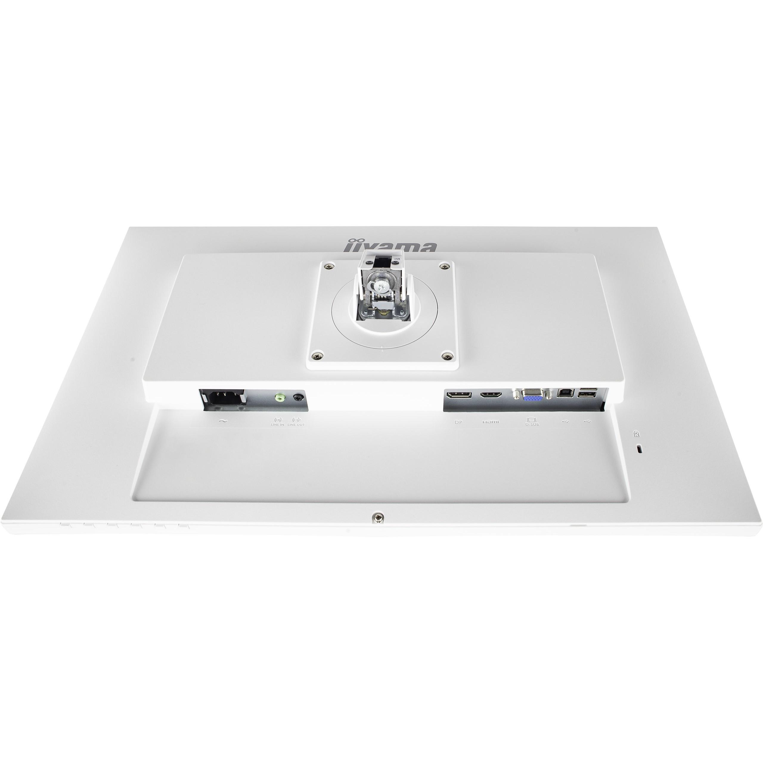 Monitorius Iiyama ProLite PROLITE XUB2492HSU-W5 - 1920 x 1080 FHD - 16:9 - 1000:1 - 250 cd/m² - 4 ms - 1 x DisplayPort (digital), 1 x HDMI (digital), 1 x VGA (analogue) - Baltas