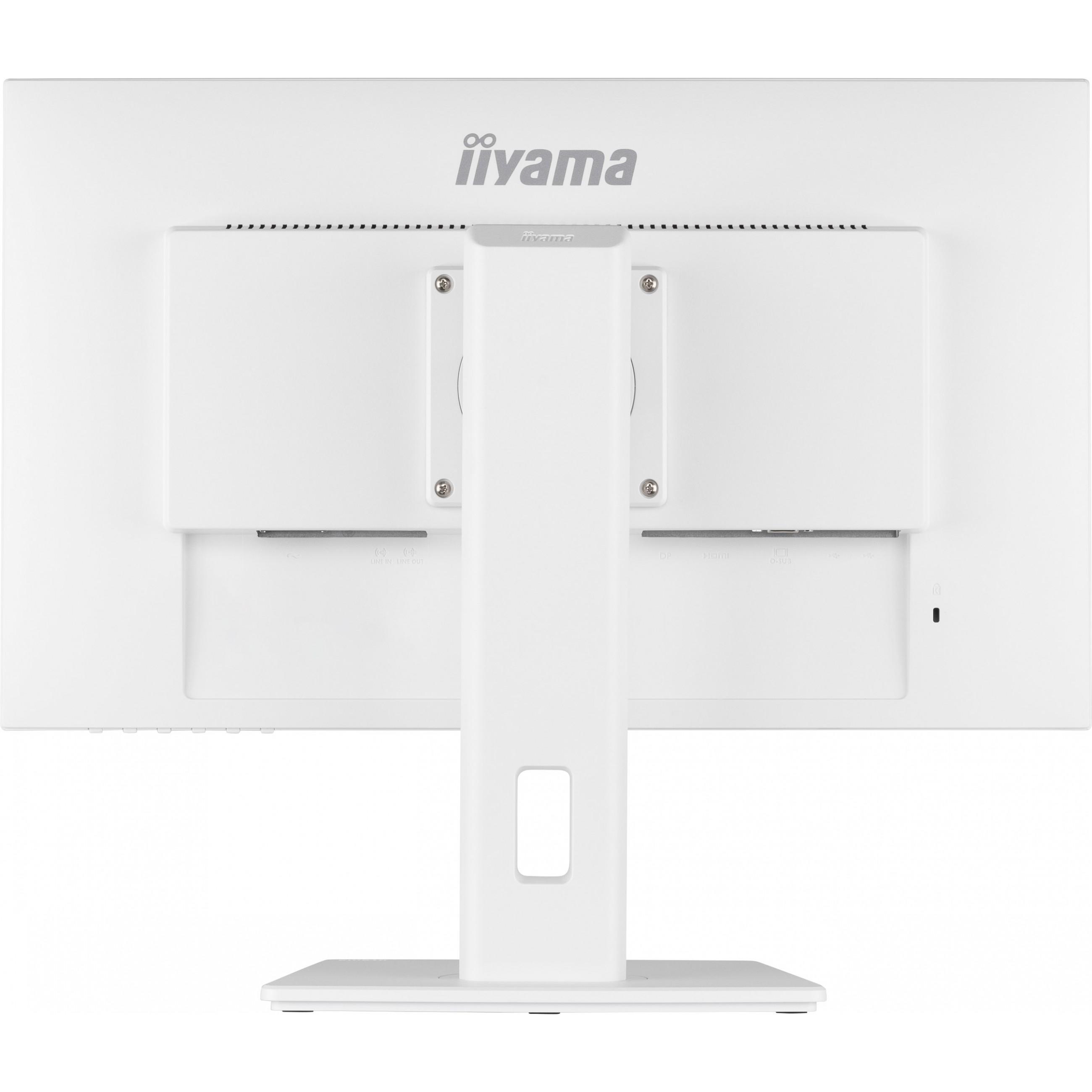 Monitorius Iiyama ProLite PROLITE XUB2492HSU-W5 - 1920 x 1080 FHD - 16:9 - 1000:1 - 250 cd/m² - 4 ms - 1 x DisplayPort (digital), 1 x HDMI (digital), 1 x VGA (analogue) - Baltas