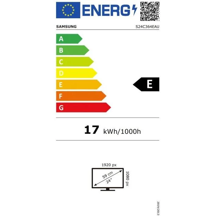 Samsung S36C kompiuterio monitorius 61 cm (24″) 1920 x 1080 pikseliai „Full HD“ LCD Juoda