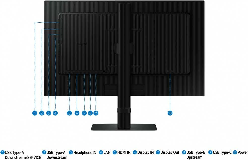 Monitorius - Samsung ViewFinity S60UD 24" QHD 2560x1440 HDR10 USB-C