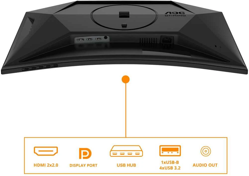 Lenktas žaidimų monitorius AOC Gaming C27G4ZXU, 27", 1920 x 1080, VA, 16:9, 280 Hz, 1 ms