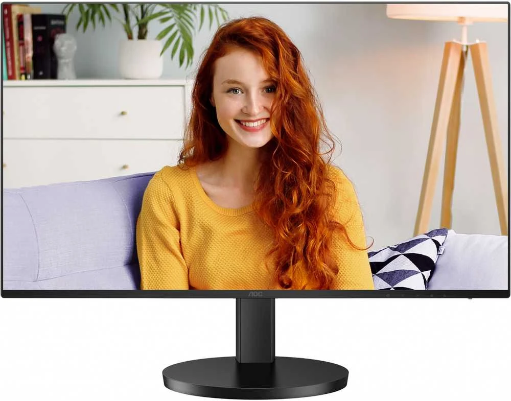 Monitorius AOC 27B3CF2 27 colių 1920x1080 100Hz IPS Flat H/A 110mm 65W USB-C Dock AdaptiveSync USB HUB GARSIAKARIAI Žemas Mėlyna Light USBC HDMI 250cd/m2