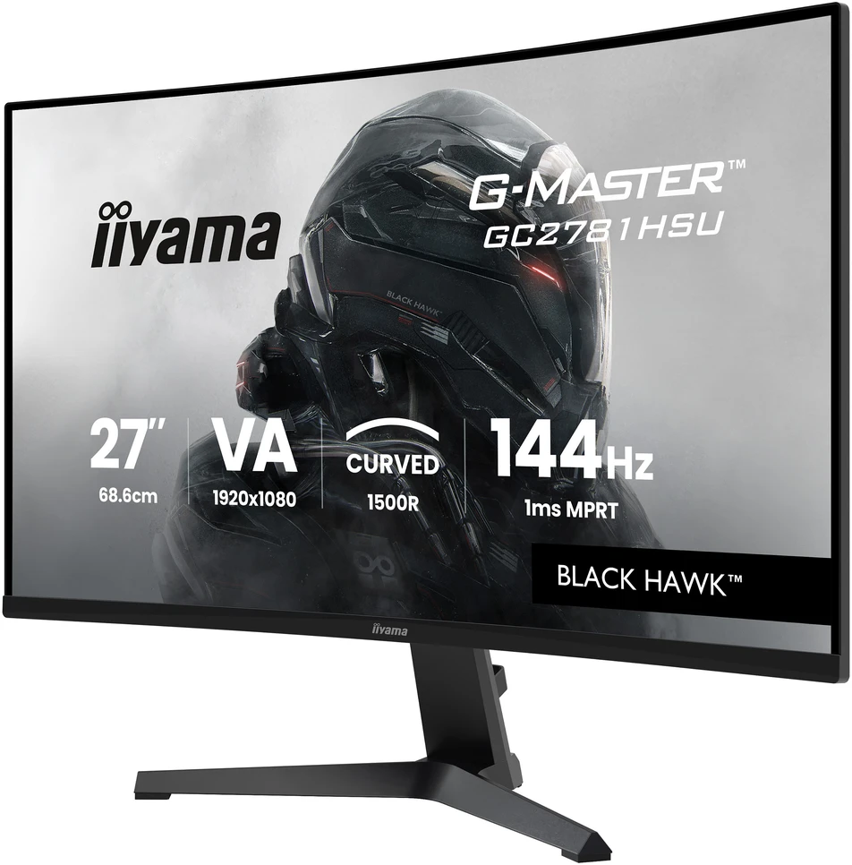 Monitorius iiyama G-Master GC2781HSU-B1 Juodas Hawk - 144Hz | Full HD | VA | 27"