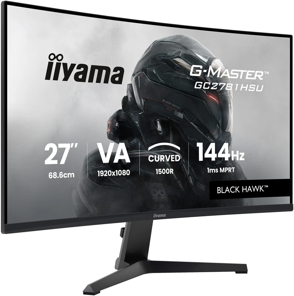 Monitorius iiyama G-Master GC2781HSU-B1 Juodas Hawk - 144Hz | Full HD | VA | 27"