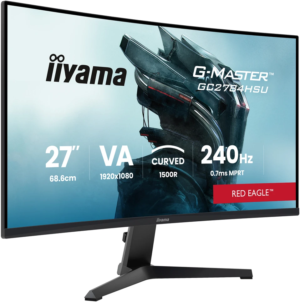 iiyama G-MASTER GC2784HSU-B1 computer monitorius 68.6 cm (27") 1920 x 1080 pikselių Full HD LCD Juodas