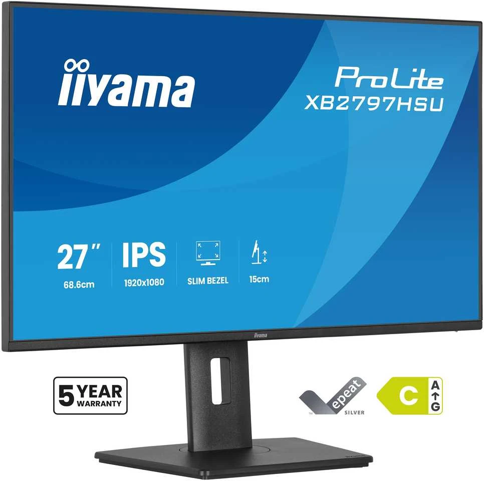Monitorius iiyama XB2797HSU-B1 - 120Hz | Full HD | IPS | 27''