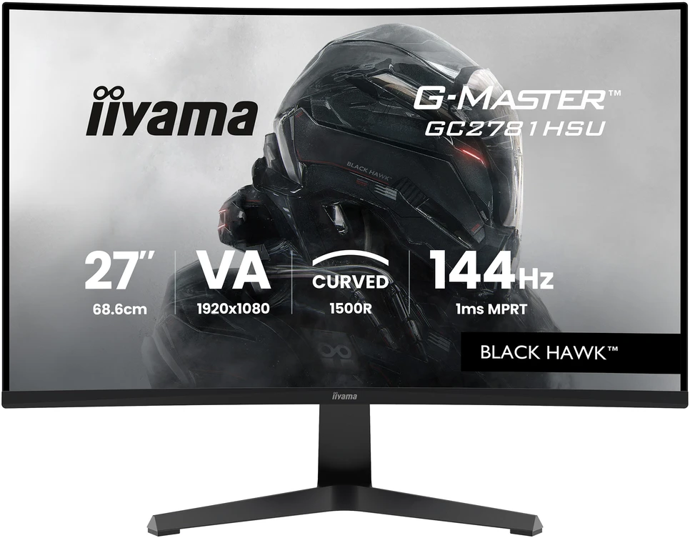 Monitorius iiyama G-Master GC2781HSU-B1 Juodas Hawk - 144Hz | Full HD | VA | 27"