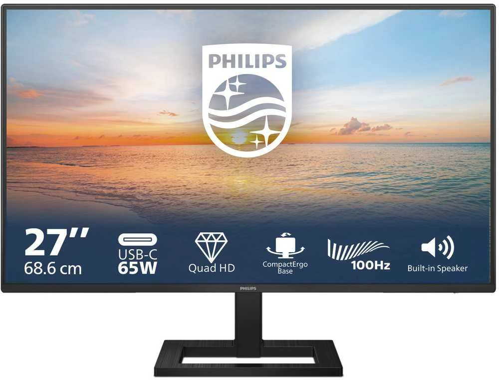 Monitorius Philips 27E1N1600AE/00 27'' 16:9 | 2560x1440 | 350 cd/m2/4 ms / HDMI DP USB Audio out