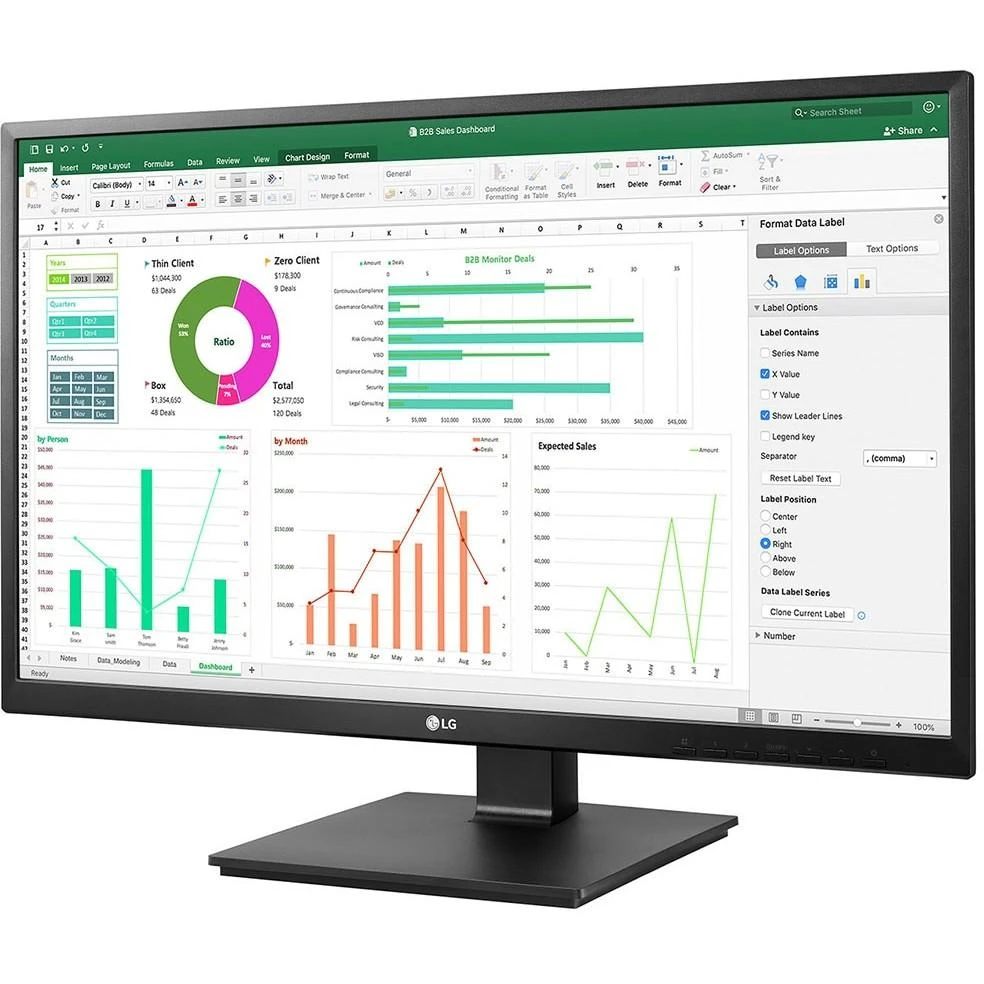 Monitorius LG | 27BN55UP-B | 27 " | IPS | 16:9 | 60 Hz | 5 ms | 3840 x 2160 pikselių | 300 cd/m² | HDMI jungtys quantity 2