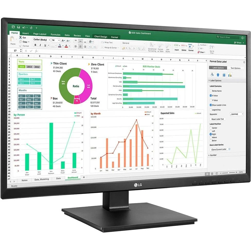 Monitorius LG | 27BN55UP-B | 27 " | IPS | 16:9 | 60 Hz | 5 ms | 3840 x 2160 pikselių | 300 cd/m² | HDMI jungtys quantity 2