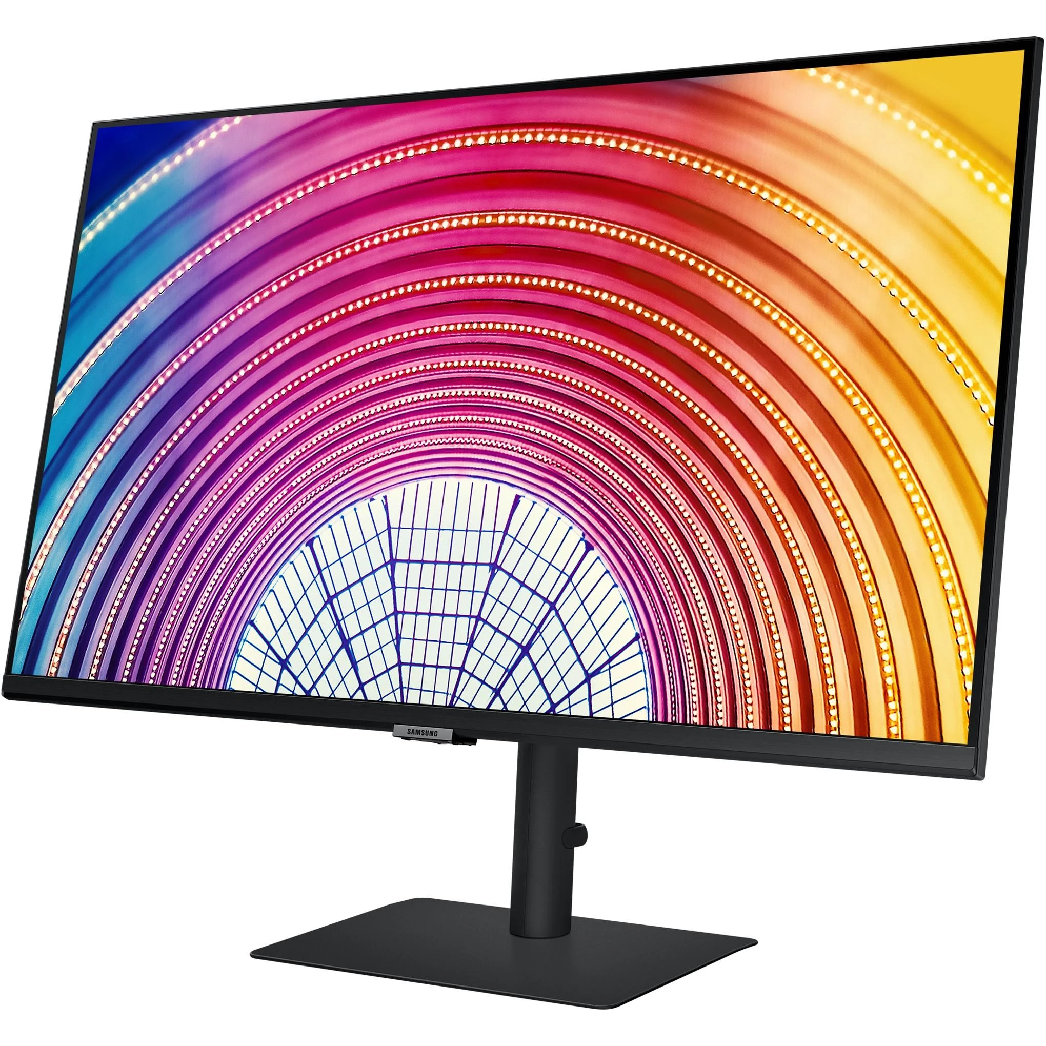 Monitorius „Samsung S32A600“ 32 colių berėmis ekranas, 16:9, 2560x1440, VA, 4 ms, HDR10, HAS / Pasukamas / Pakreipiamas, 130 mm, HDMI / DP, USB3.0 šakotuvas, VESA 100