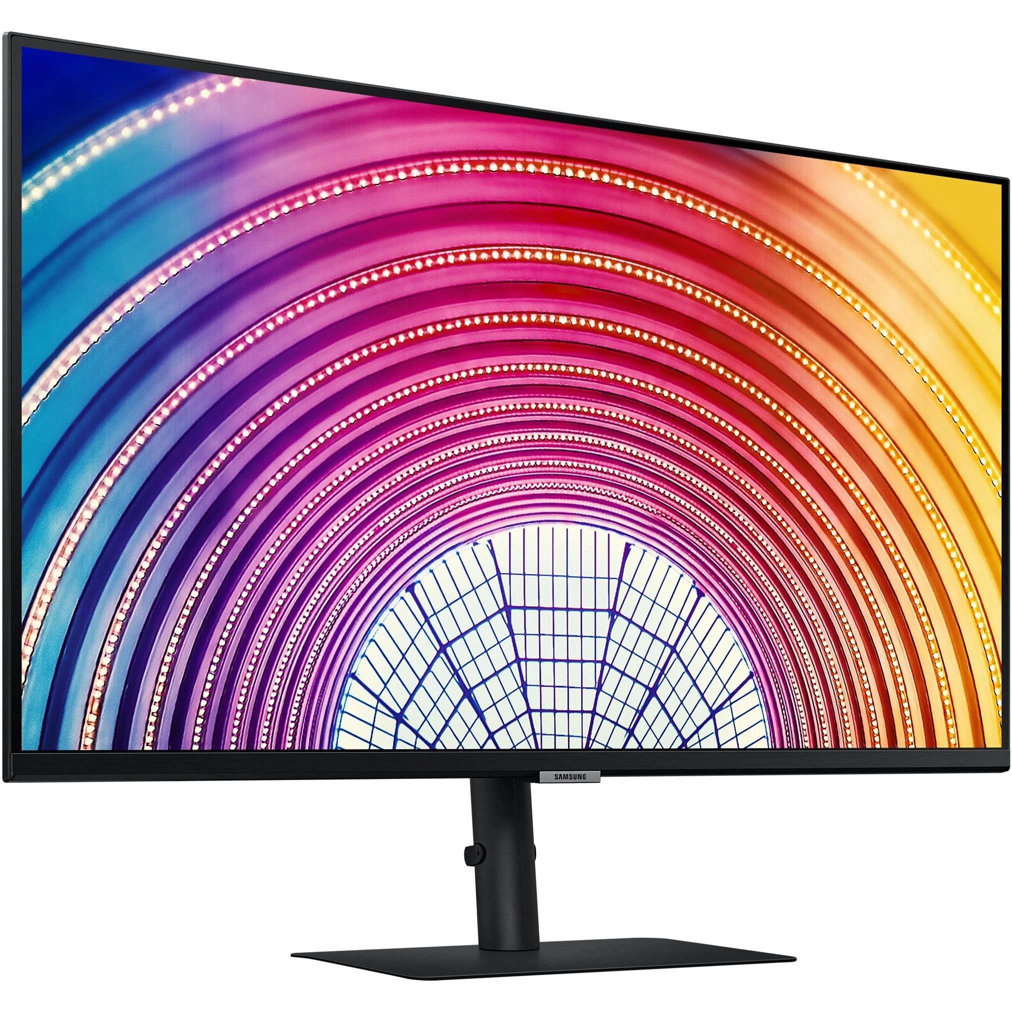Monitorius „Samsung S32A600“ 32 colių berėmis ekranas, 16:9, 2560x1440, VA, 4 ms, HDR10, HAS / Pasukamas / Pakreipiamas, 130 mm, HDMI / DP, USB3.0 šakotuvas, VESA 100