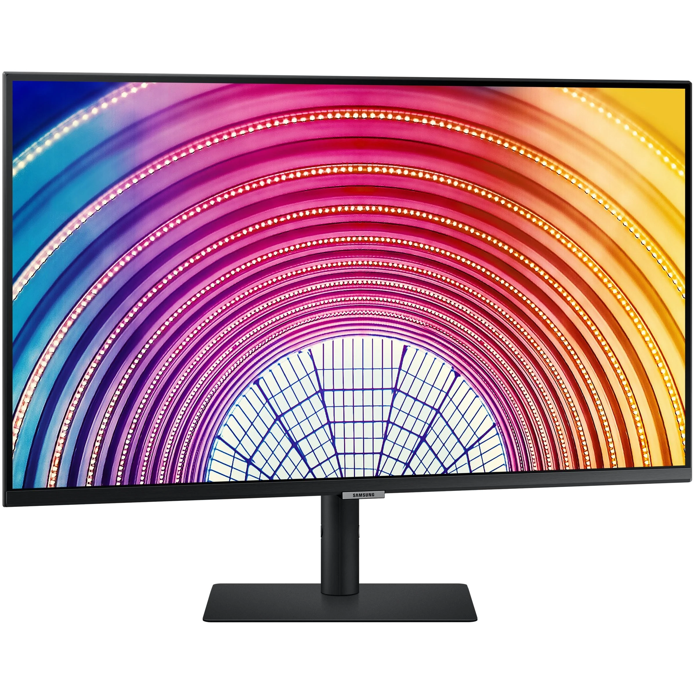 Monitorius „Samsung S32A600“ 32 colių berėmis ekranas, 16:9, 2560x1440, VA, 4 ms, HDR10, HAS / Pasukamas / Pakreipiamas, 130 mm, HDMI / DP, USB3.0 šakotuvas, VESA 100